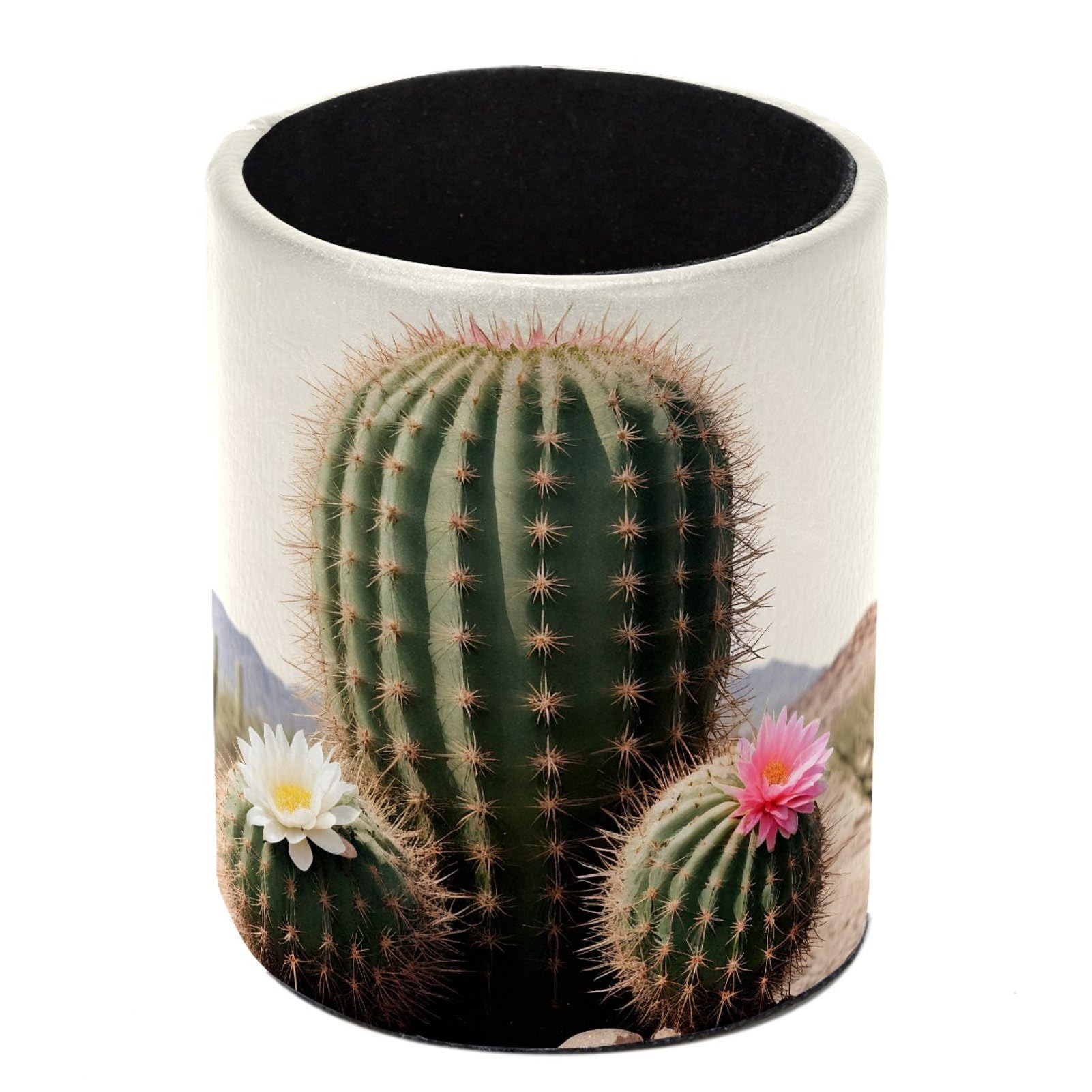 FWJZDSP Cactus Pencil Cup Pen Organizer Makeup Brush Holder for Office Home Countertop Desk Accessory Storage