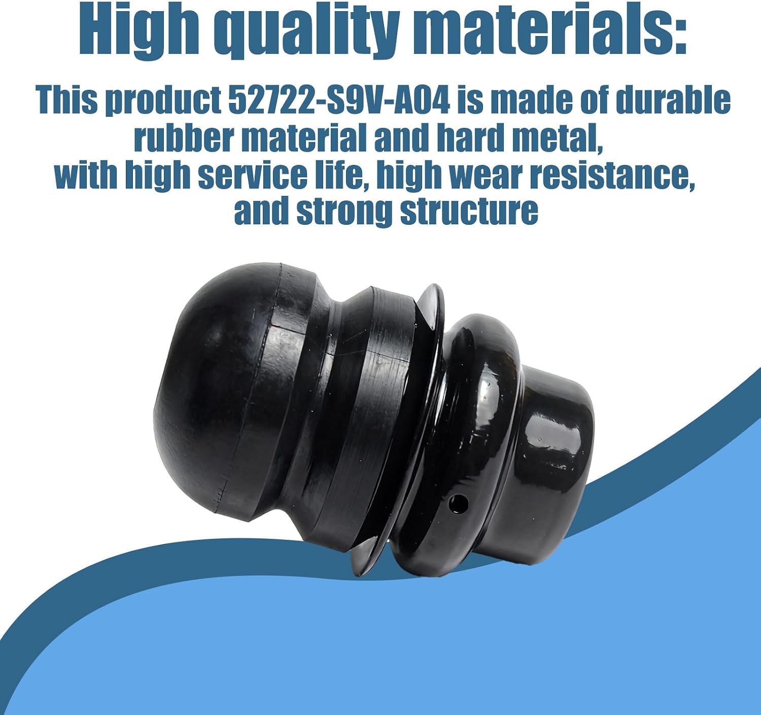 2PCS 52722-S9V-A04 Rear Suspension Shock Absorber Coil Spring Bumper Stoppers On Both Sides, Compatible With Honda Pilot 2003-2008 Rubber Rear Bumper Replacement