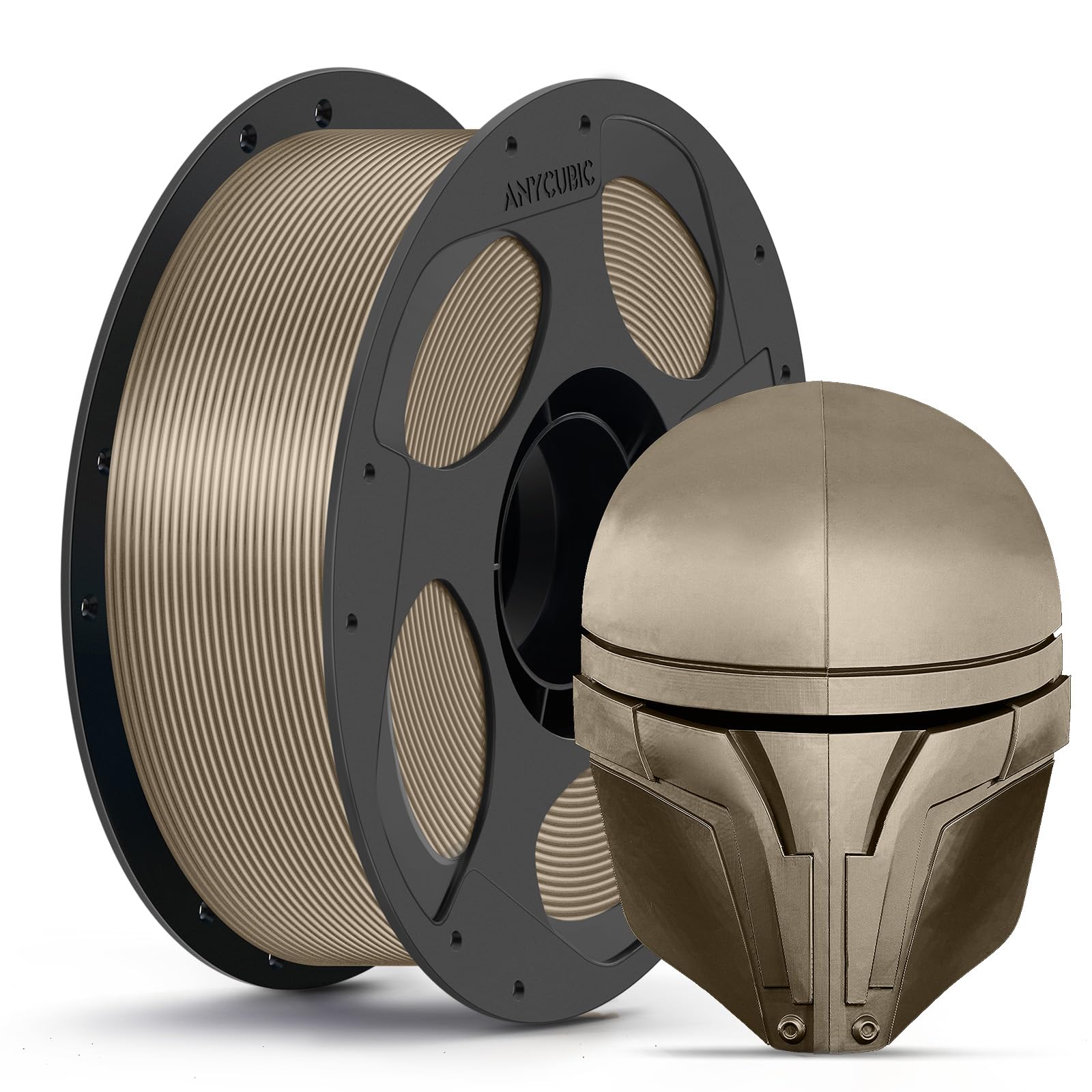 PLA Metálico Anycubic Filamento de Alta Pureza 1,75mm Efecto Metal Pulido 1KG 8