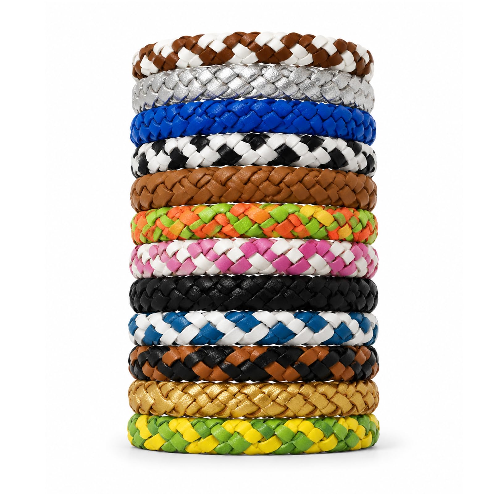 Photo 1 of 12-piece Polyurethane Leather Animal Protection Wristbands, Suitable for Outdoor Family Activities, Camping Trips, and outings in Garden Areas.