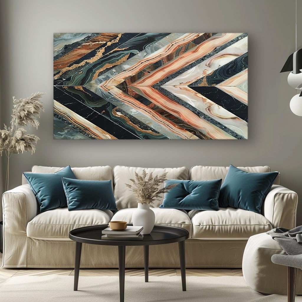 MKBKLI Abstract Geometric Stripes