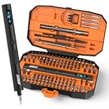 155 in 1 Mini Electric Screwdriver Cordless, Precision Power Screwdriver Set, 5 Torque Levels (Max 0.75N.m), Gifts for Men, Magnetic Repair Tool Kit for iPhone, PC, Laptop, PS4 PS5, Xbox, Watch