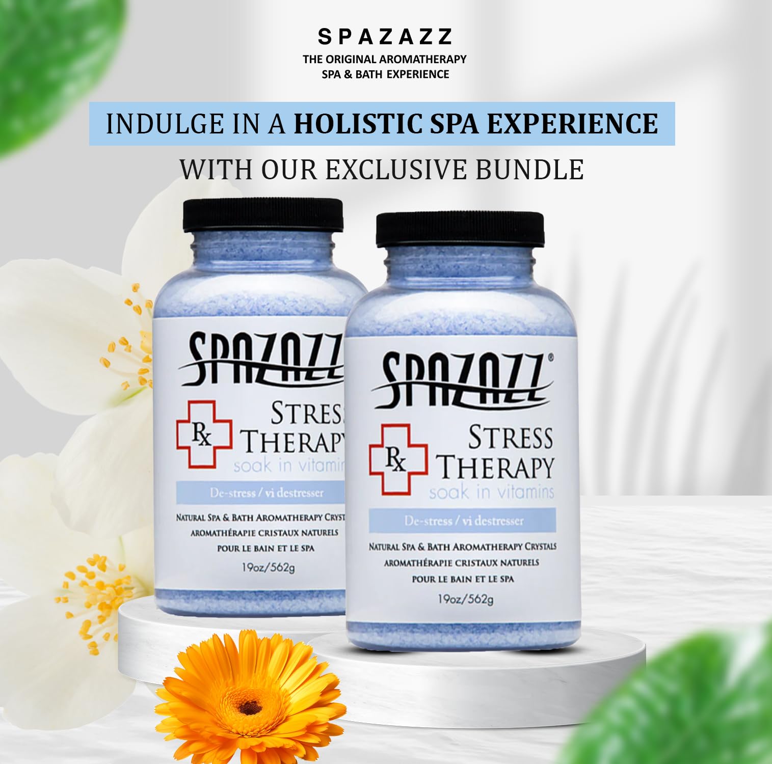 Amazon.com : Spazazz Rx Stress Therapy Natural Spa & Bath Salt