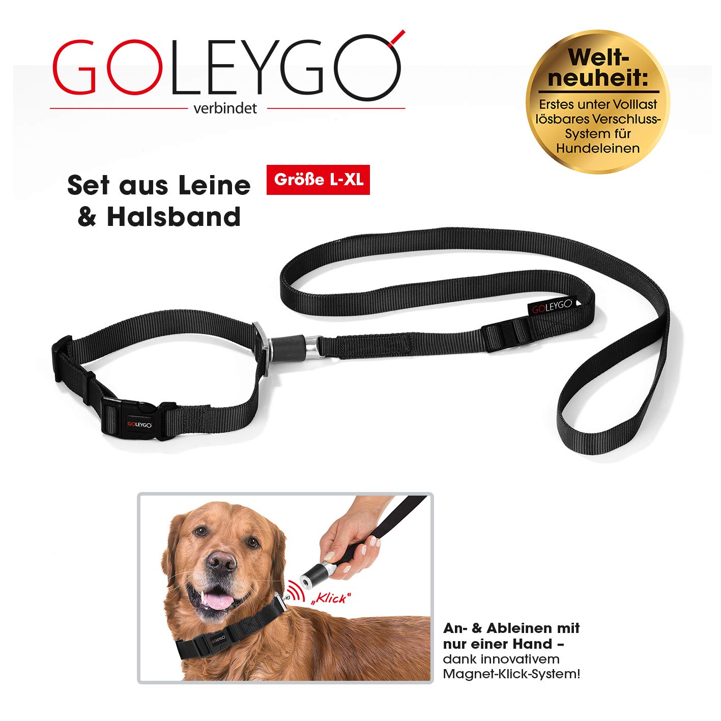 n.A. Laisse pour Chien GoLeyGo 1041 Noir Taille L 1 pc(s)