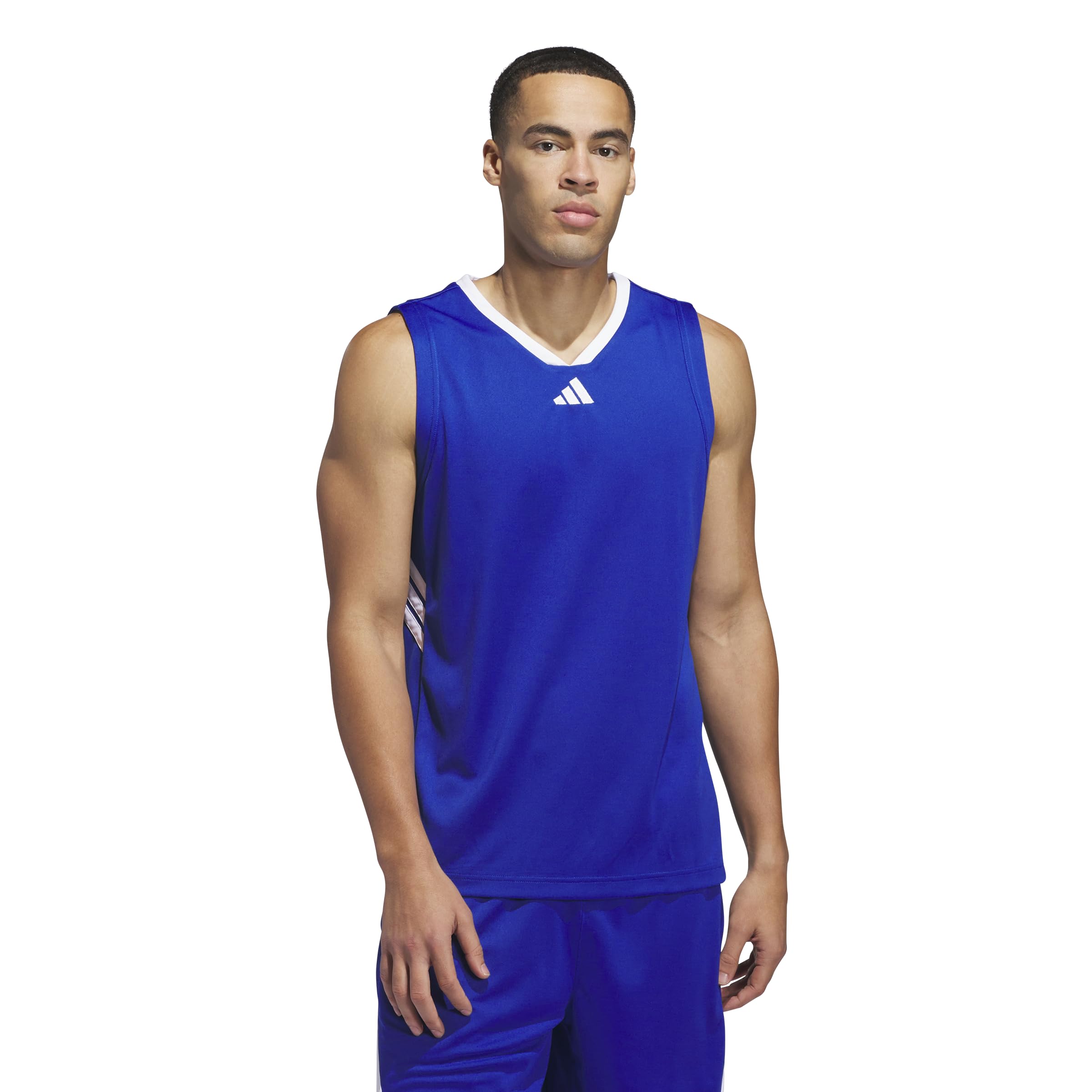 adidas Basketball Legends 3-Stripes Tank Top Canottiera da Basket Legends con 3 Strisce Uomo