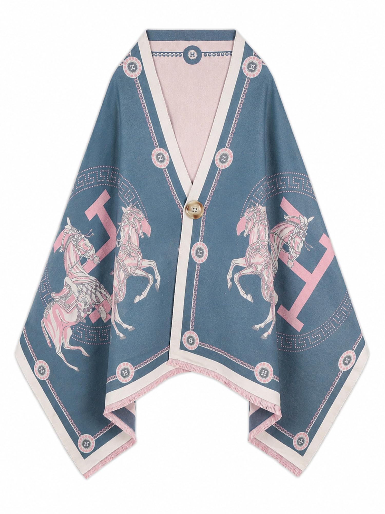 Scarf for Women, Pashmina Shawl Wrap with Button for Evening Dress Gift for Women