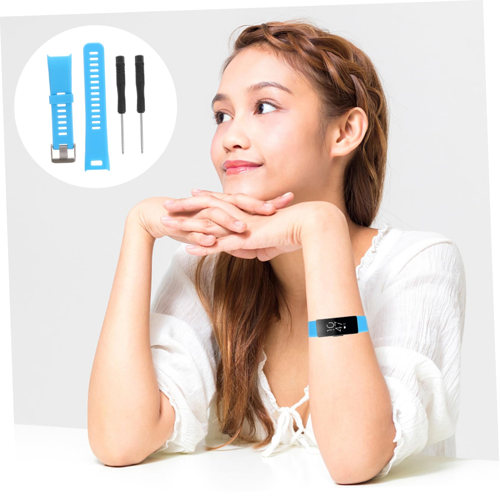Correa De Silicona Banda De Goma De Silicona Bandas Señoras Relojes Inteligentes Pulsera De Silicona Deporte Correa De Reloj Pulseras De Silicona Ejercicio Reemplazar Muñequera