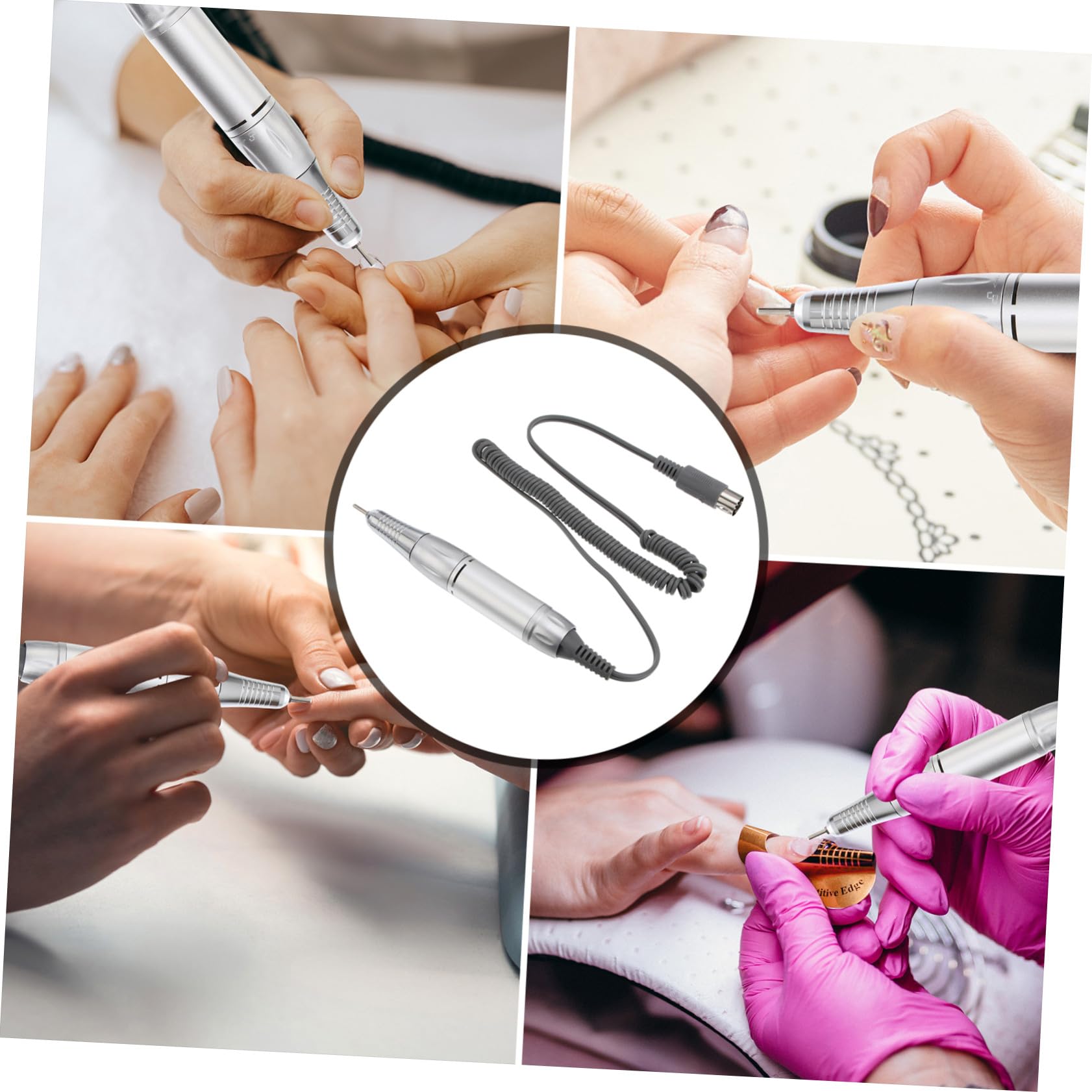 Mango De Taladro Para Uñas Profesional 1 Unidad Ligero Duradero Bajo Nivel De Ruido Para Máquinas Eléctricas De Manicura Modelo 202 Uso Salón De Belleza