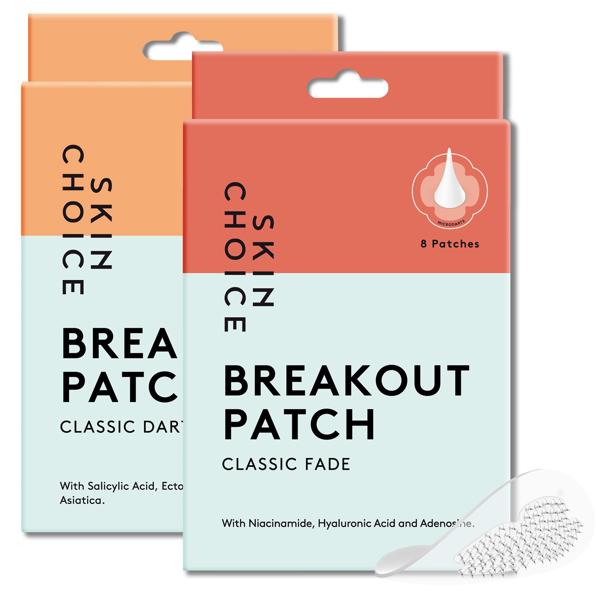 SKIN CHOICE Microdart Pimple Patches Bundle Dots for Early Stage Pimples and Dark Spots Niacinamide, Salicylic Acid