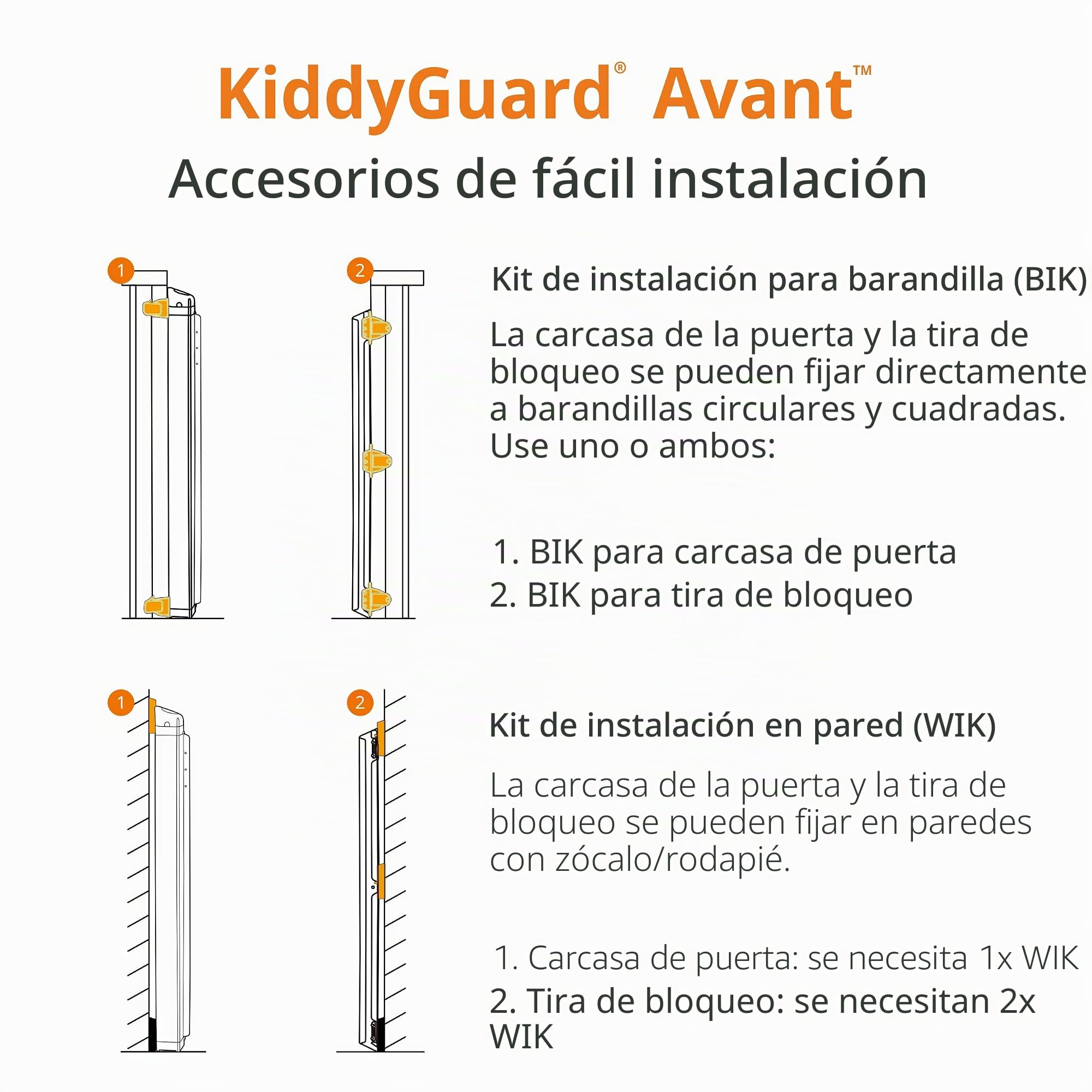 Lascal KiddyGuard Avant Barrera infantil elegante y discreta para escalera, red plegable y carcasa de aluminio cepillado, valla protectora, hasta 120 cm de ancho, negro
