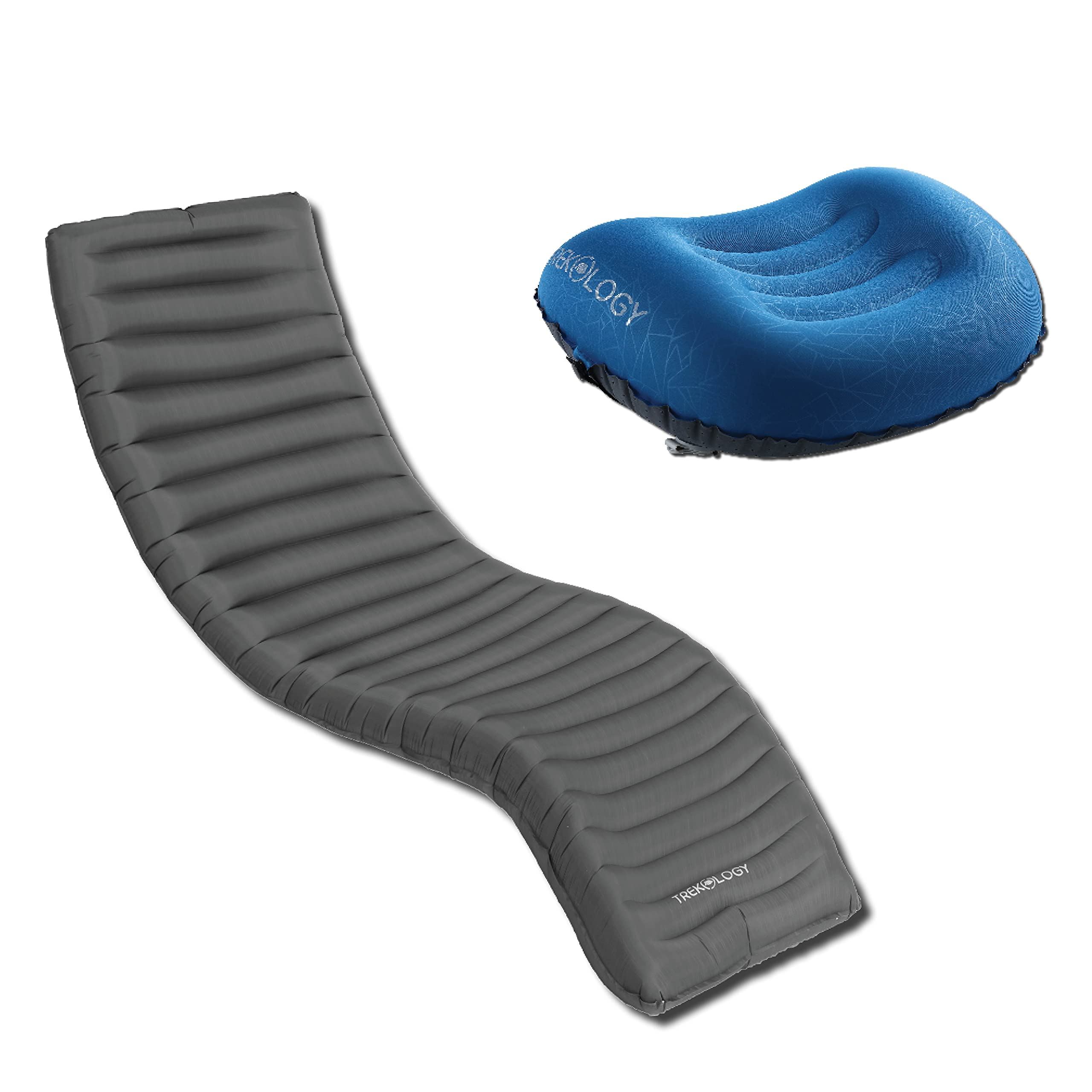 Matelas gonflable UL80 ergonomique et oreiller de voyage ALUFT