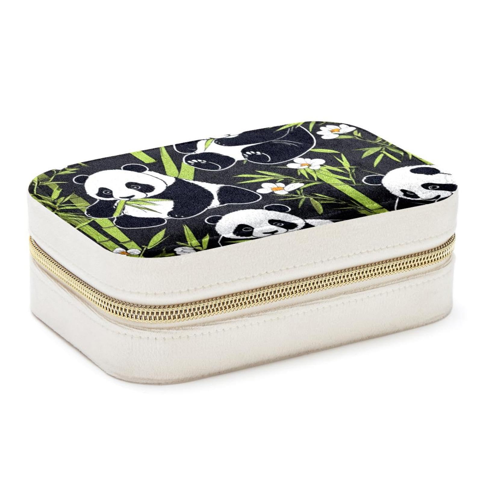 Organiseur de voyage pour bijoux et bracelets avec motif panda