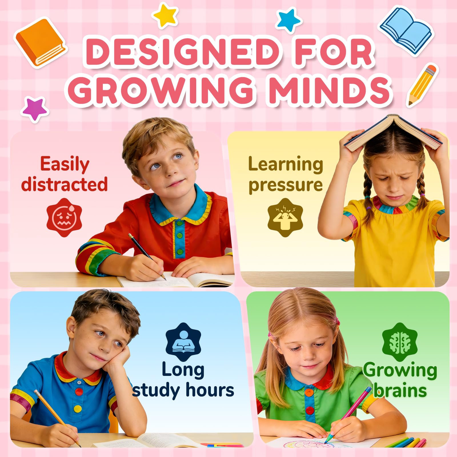 Focus Gummies for Kids, Brain Supplements Gummies, 60 Count — Amazon image 6