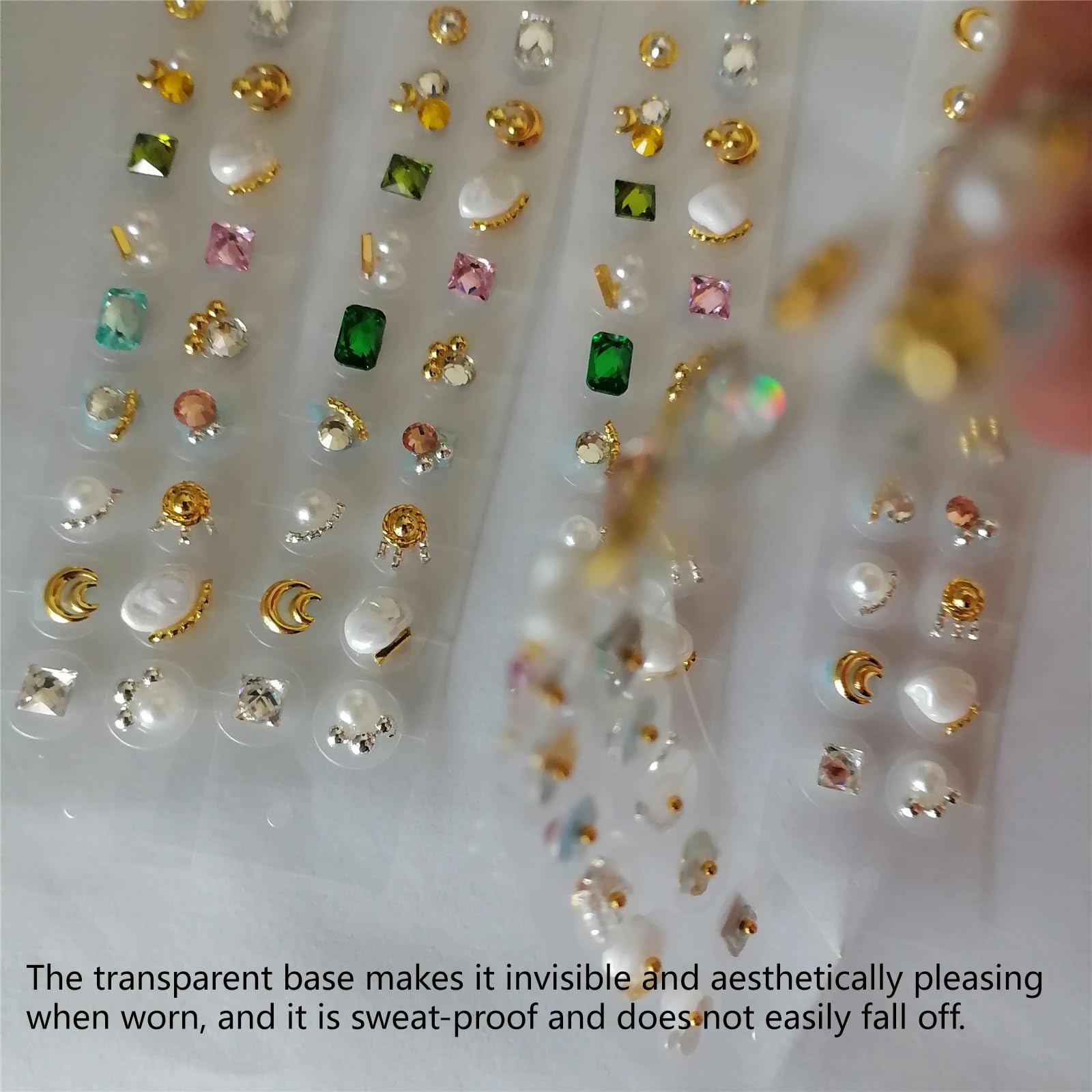 Decorativo Masaje De Oídos Baile Acupuncture Semillas De Oreja Joyas Impermeable para El Día A Día Semillas Prensa Orejas Portátiles para El Personal 20/40 Uds.(40 PCS)