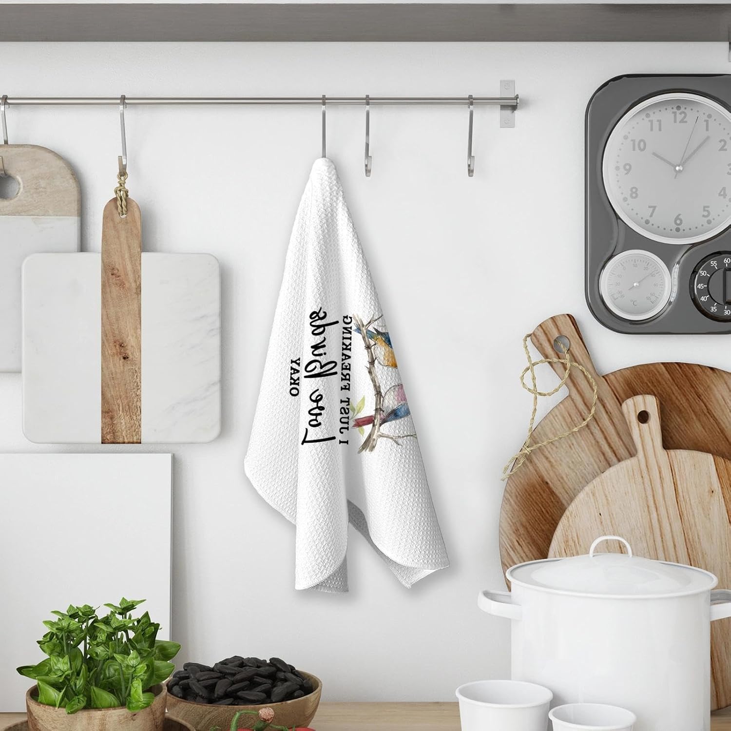 Bird Kitchen Towels, Christian Friendship Hand Towels for Kitchen, Decorative Set of 4, Gifts for Bird Lovers Christian Friends - Image 5