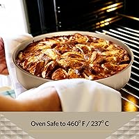 Vista 3 de Glad Bandeja redonda antiadherente para hornear – Utensilios de metal resistente para pasteles y postres, 9.6 pulgadas