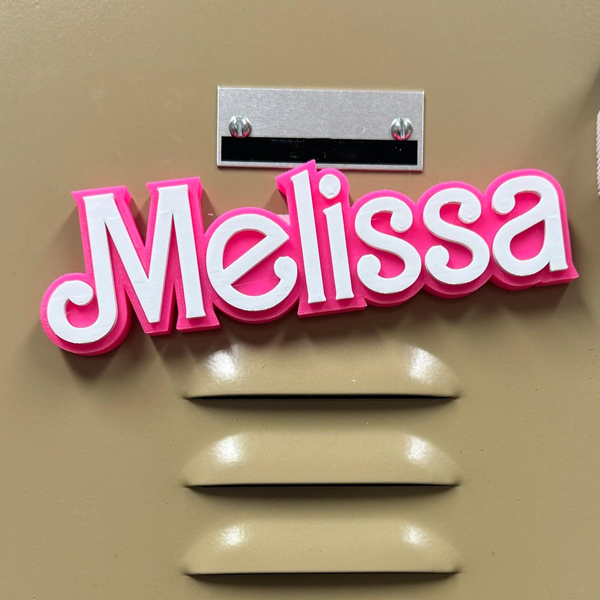 Amazon.com: Jasilon Personalized 3D Name Magnet, Pink Acrylic