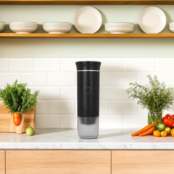 Cafetera Portátil Eléctrica, 15 Bar, Batería, Cápsulas y Café Molido, 120 ml miniatura 2