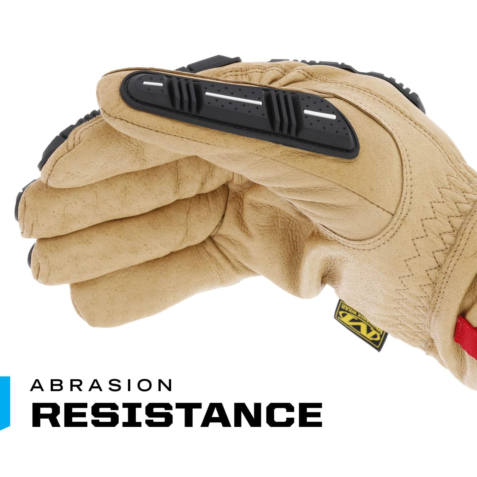 Mechanix Wear Durahide M-Pact Driver F9-360 Handschuhe, Braun - XXL | Herren-Schnittschutz Level F & TPR-Stoßschutz; abriebfestes DuraHide-Leder, elastische Stretchstulpe, langlebige Nähte