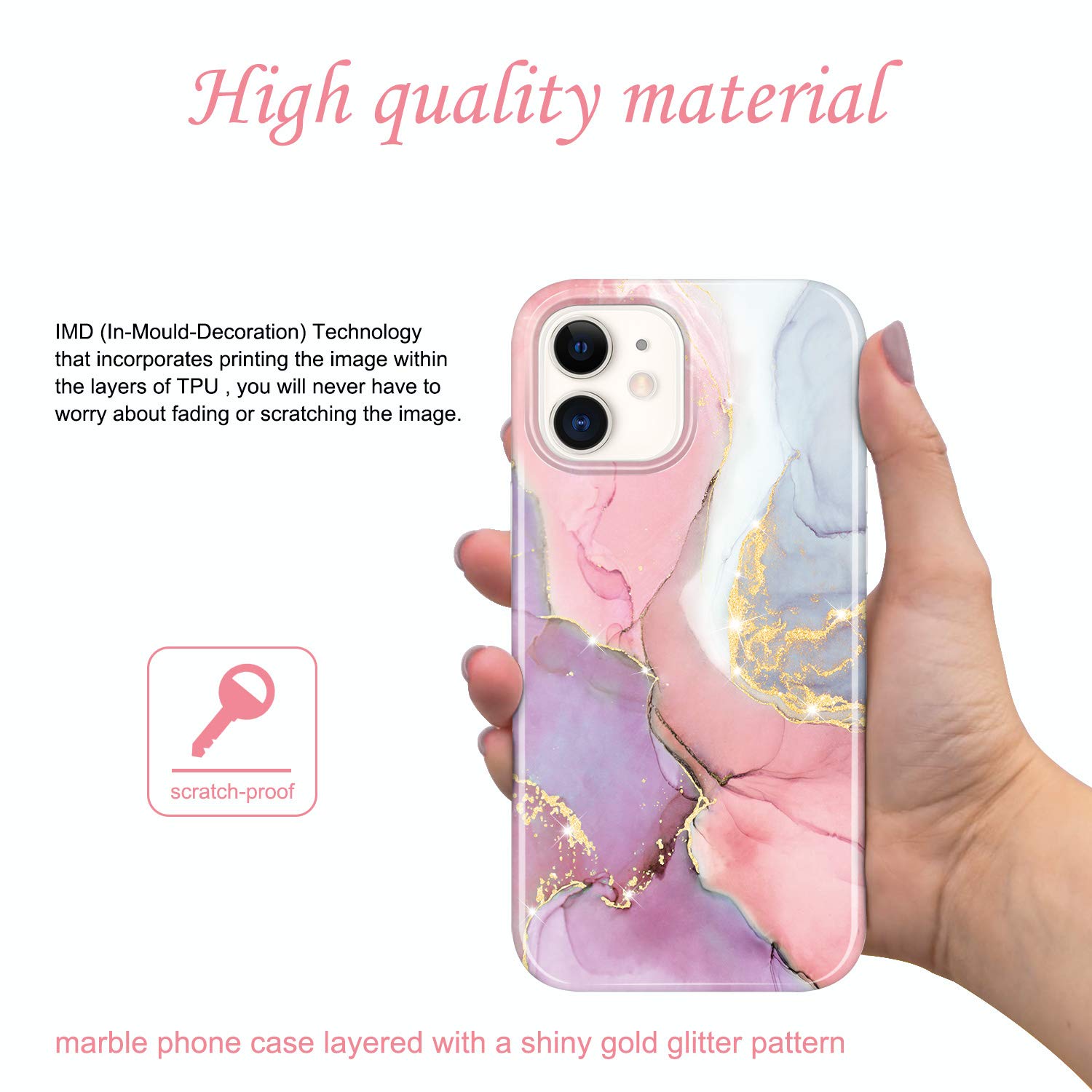 JIAXIUFEN Coque Pour IPhone 14 IPhone 13 Coque TPU Gel Housse