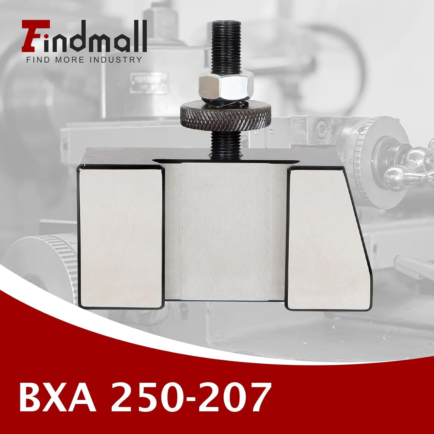 findmall BXA #7 250-207 Quick Change Post Universal Parting Blade Tool Holder Fit for 10-15" Swing Dia BXA Tool Holder