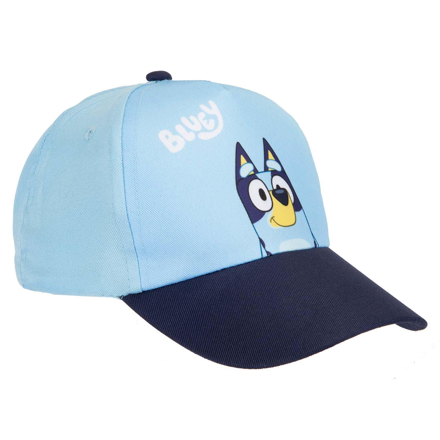 VFM e-Store - Bluey Baseball Cap Adjustable Children's Video Game Accessories Birthdays, Gifts, Boys and Girls - 24cm X 17cm Blue