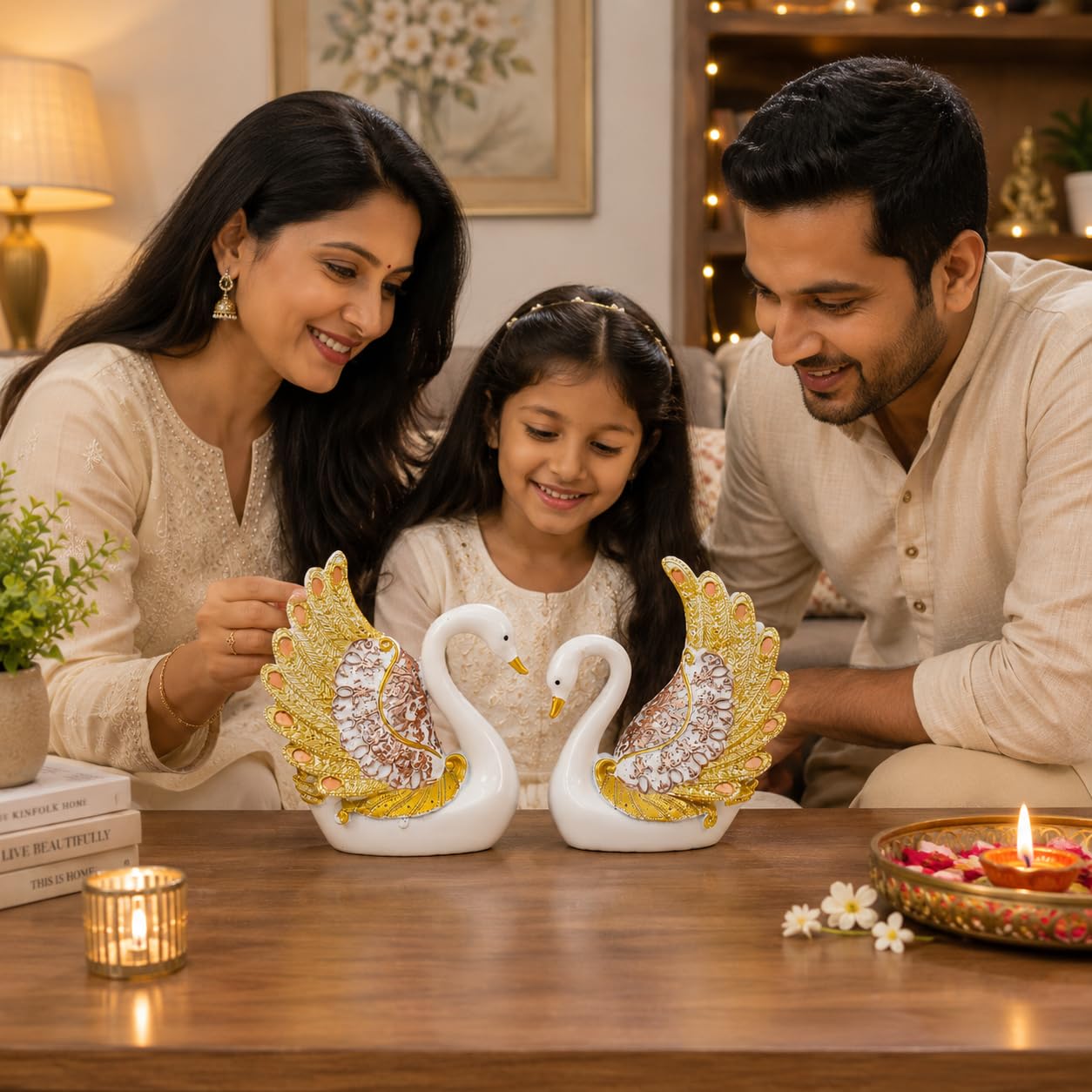 Elegant Swan Statues - Luxury Home Decor -2