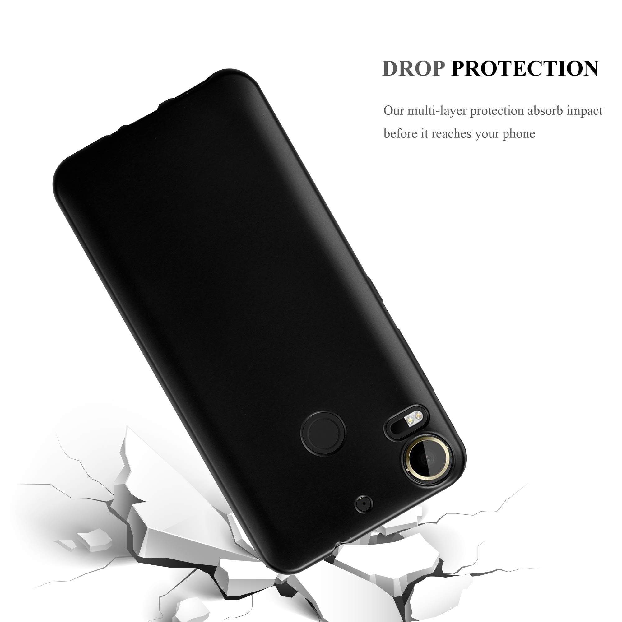 Cadorabo - Custodia Per Motorola Moto G5s Plus In Frost Blu Scuro - Morbida Cove