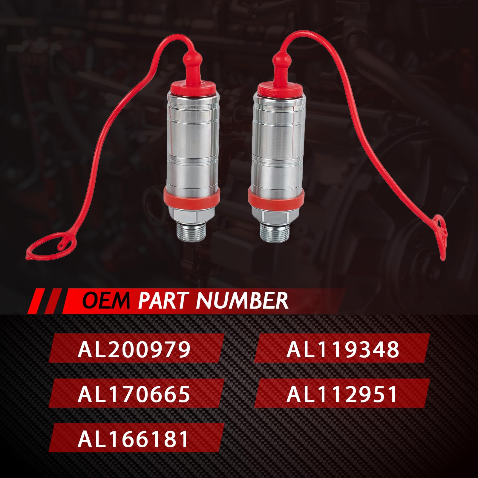 2 pezzi connettore idraulico 1,27 cm (1/2 pollici) tipo di trazione push di ricambio per modelli JD 5720 5820 6010 6020 6110 6200 7130 7530 accessorio auto parte # AL200979 AL170665 AL161616161616161