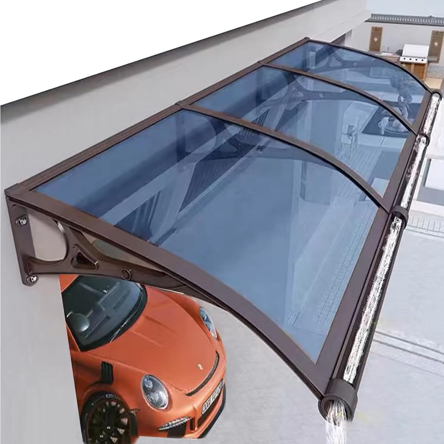 Awning for Door Entrance, Door Awnings Exterior 100x300cm