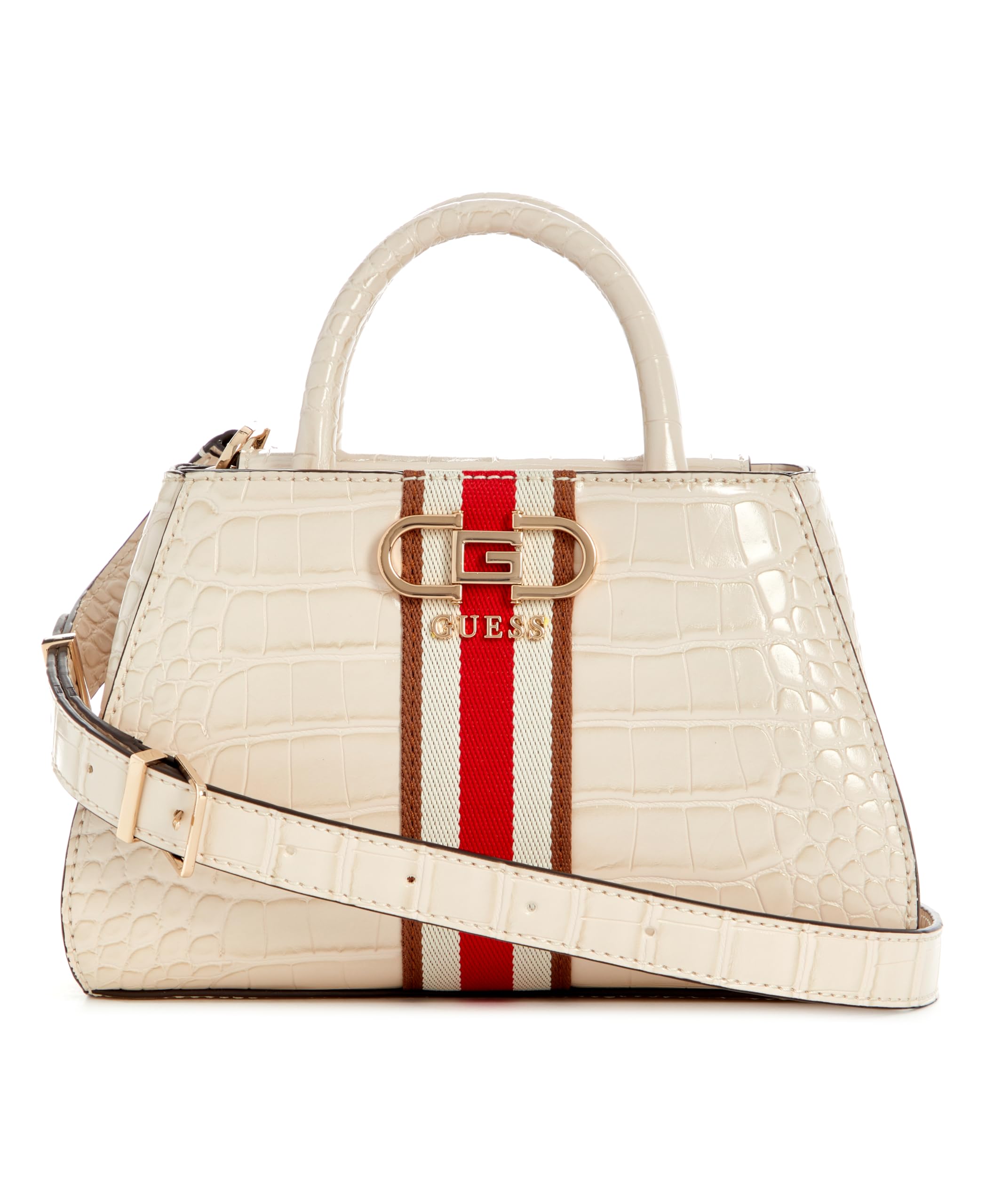 GUESS Women Polyester Stylish Nelka Mini Satchel Bag (Stone), Off White (B0CX986W32) Amazon Price History, Amazon Price Tracker