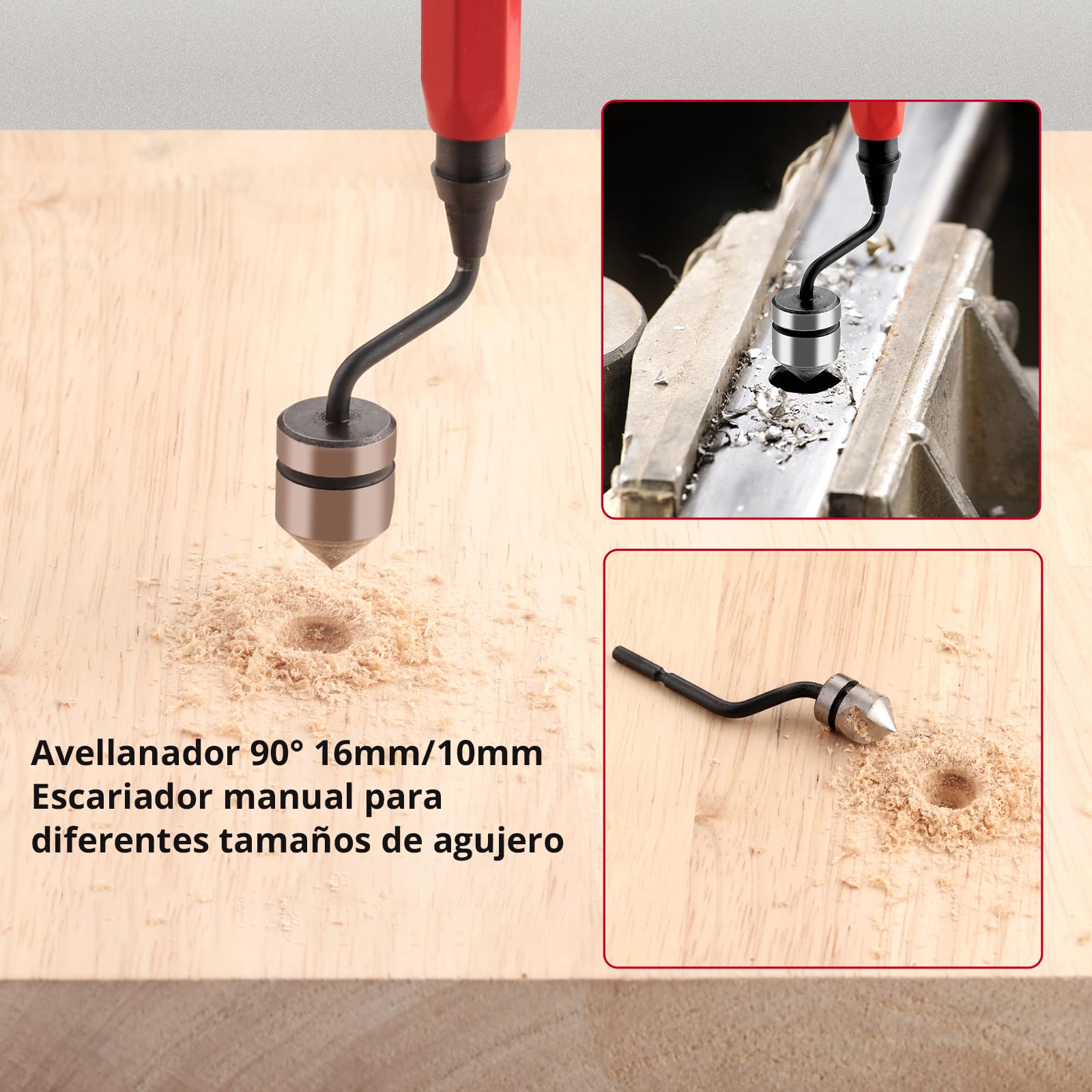 XUNTOP Herramientas de Desbarbado, 13Pcs Desbarbador Metal con Cuchillas BS1010 y BS1018 Herramienta de Desbarbado de Bordes para Limpiar Tubos de Latón, Acero, Aluminio, Cobre o PVC