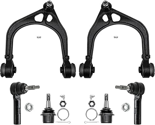 Detroit Axle - Kit de suspensión delantera RWD para Chrysler 300 Dodge Charger Challenger Magnum 2 brazos de control superior con rótulas 2 rótulas