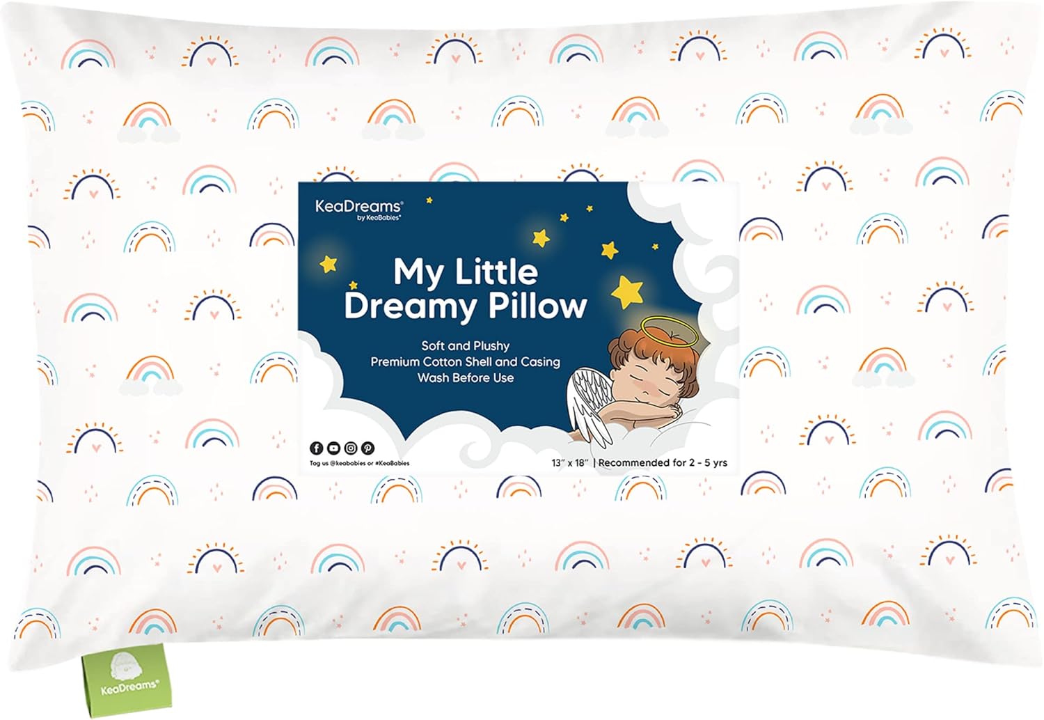 Toddler Pillow with Pillowcase 13x18 My Little Dreamy