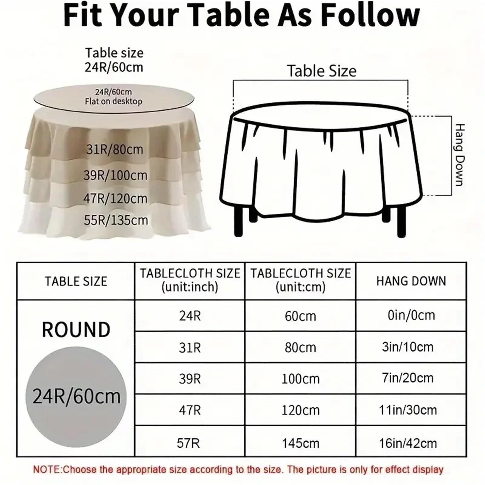 Nappe Ronde Transparente en Plastique, avec Manchon De Protection, Imperméable Et Résistante À l'huile pour Table(200cm-78.7inch)