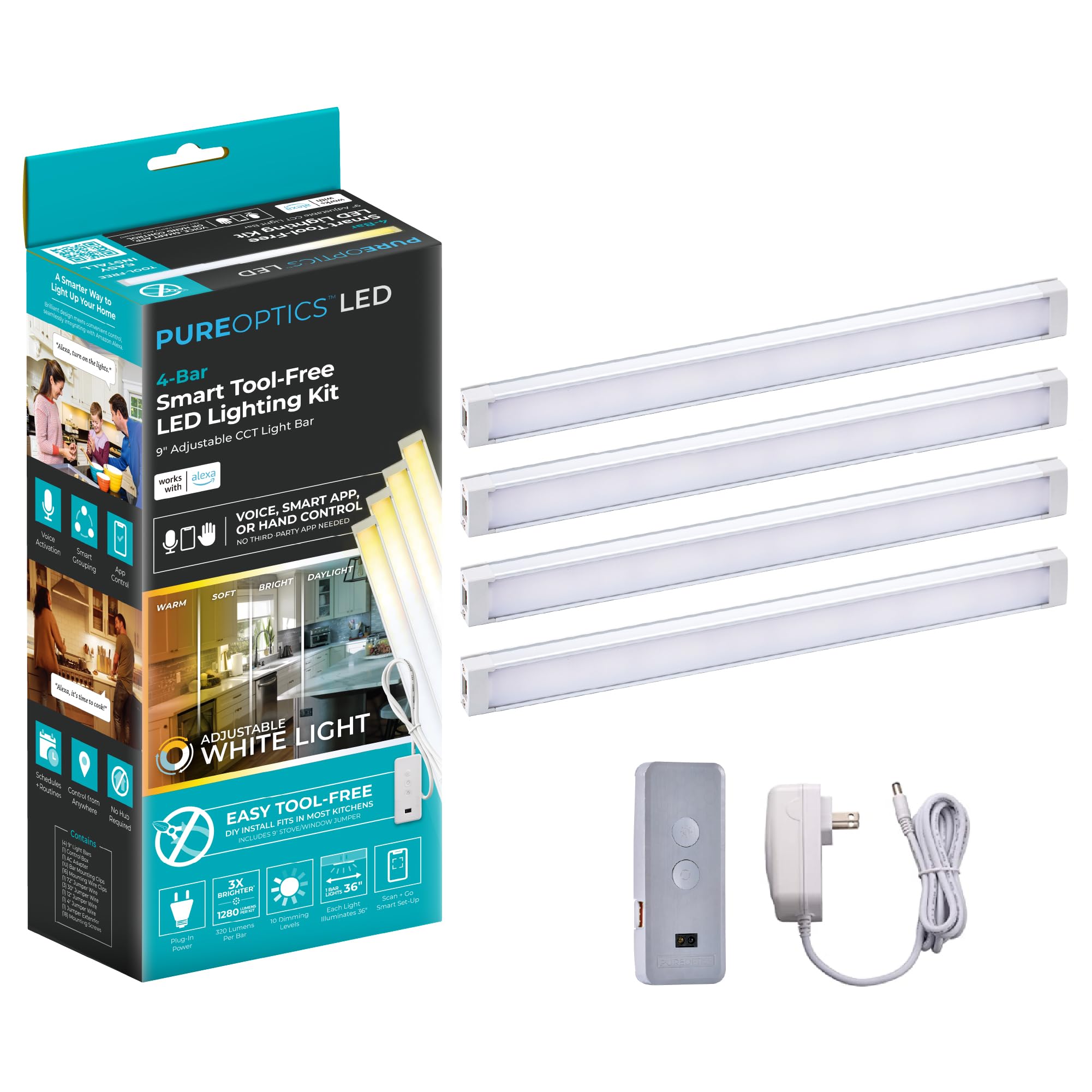 BLACK+DECKER Compatible with Alexa Smart LED Under Cabinet