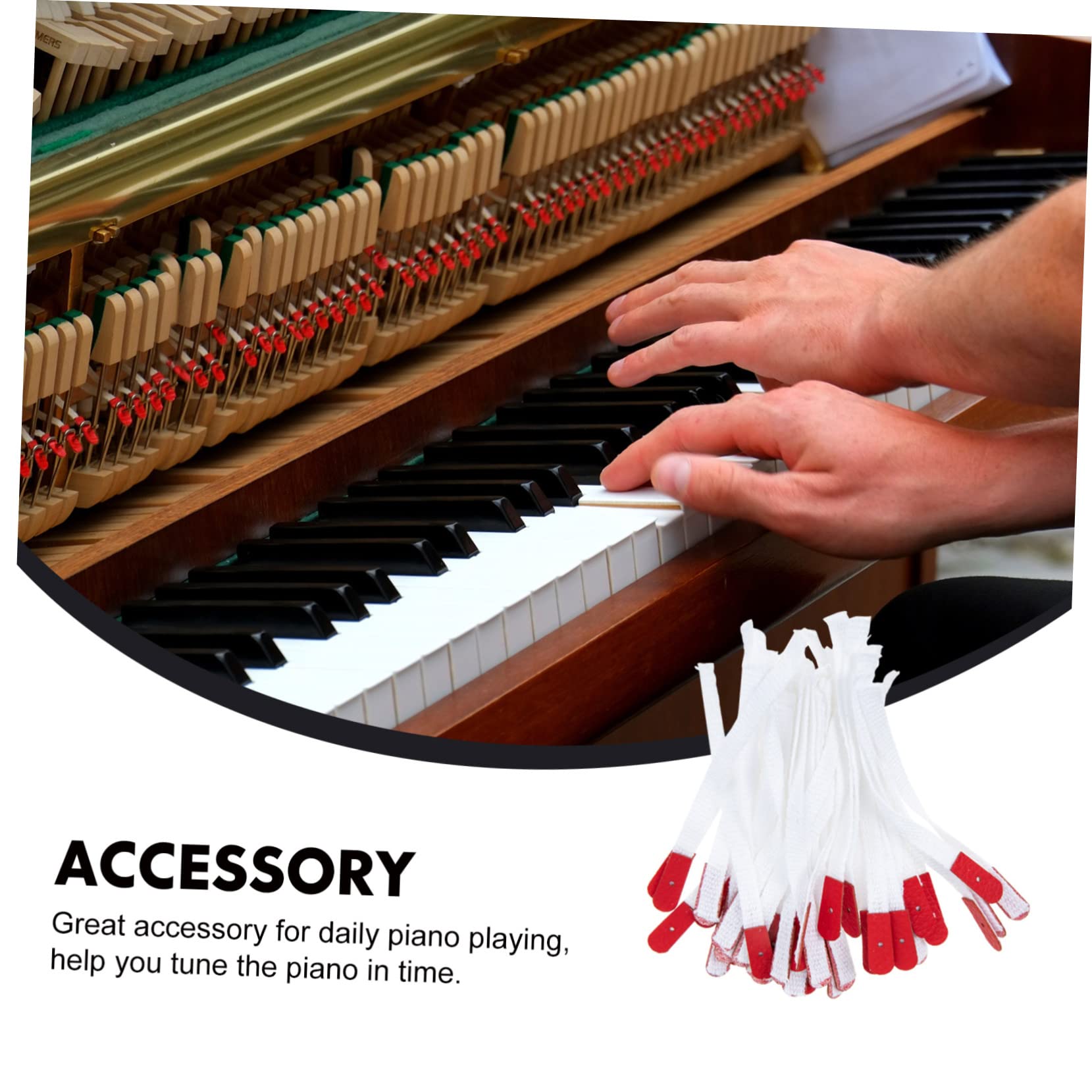 VICASKY 250piezas Cuerda De Afinación para Piano De Herramienta De Reparación De Instrumentos Accesorios para Afinación De Pianos y Clásicos