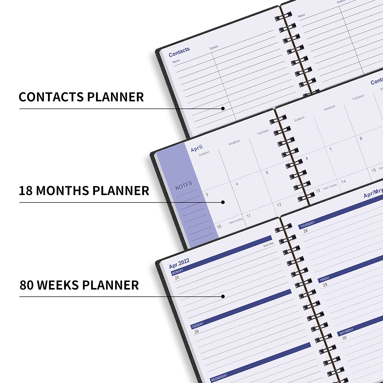 2022 Planner Planner 2022 Weekly and Monthly Agenda, Calendar Planner