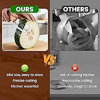 Vista 5 de Nuevo pelador de verduras multifuncional para cocina, con mango de madera y abridor de botellas, hoja de acero inoxidable ultra afilada para frutas