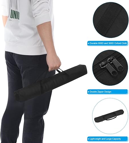 Miniatura 3 de PATIKIL Bolsa de repuesto para silla de campamento de 25 pulgadas, bolsa de transporte plegable de nailon, bolsa grande con cremallera con correa