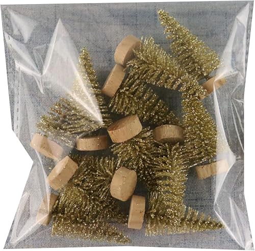 Miniatura 7 de 12 piezas de adorno artificial de mesa para árbol de Navidad en miniatura, decoración de escritorio para festivales, vacaciones, Año Nuevo, fiesta,