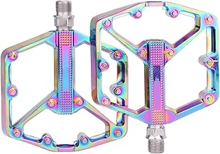 Aluminum Bike Pedals with Sealed Industrial Bearings, 9/16 Non-Slip Pedals for Electric Bike, Mountain Bike