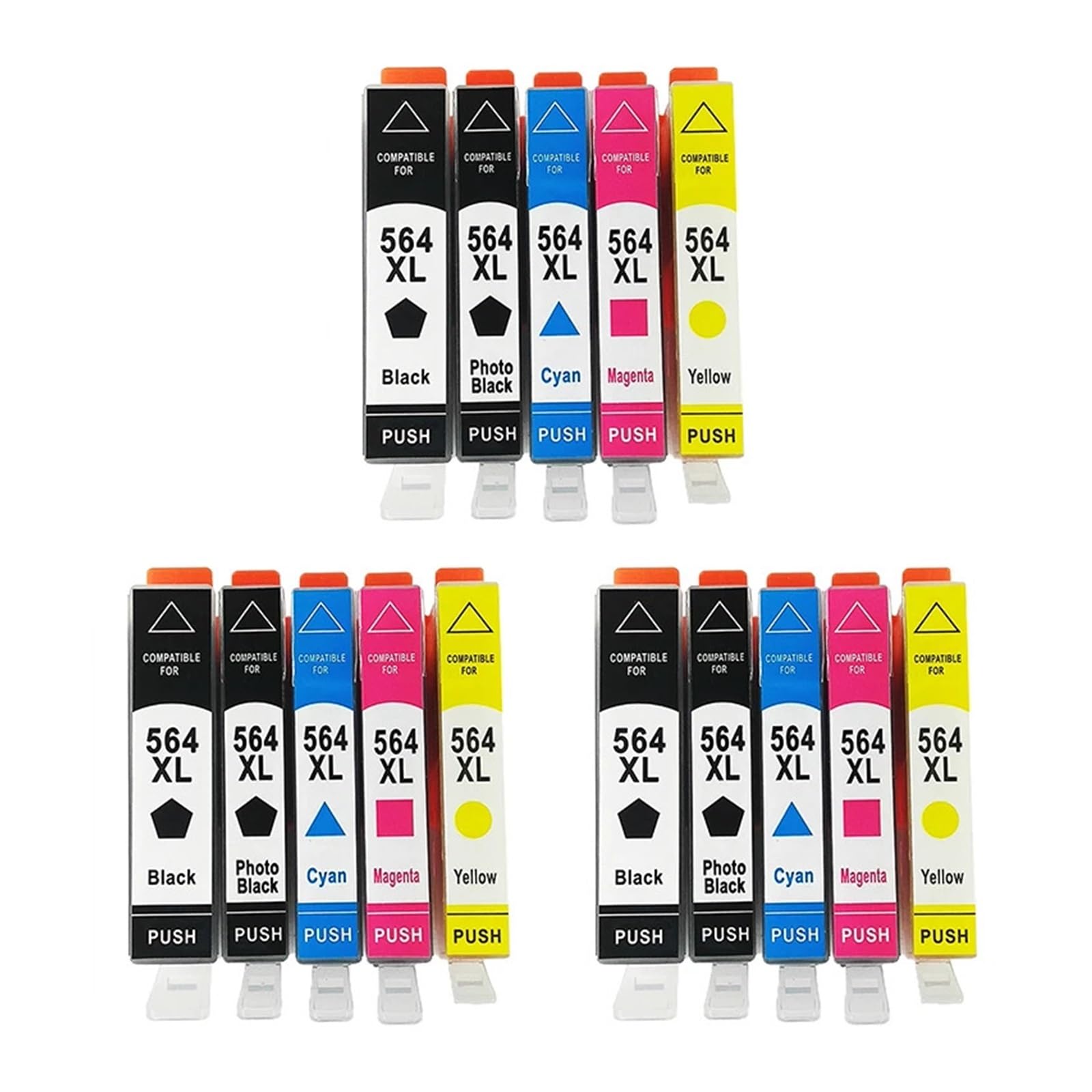 Cartouche d'encre, Compatible avec HP, 564XL 546XL D5445 D5460