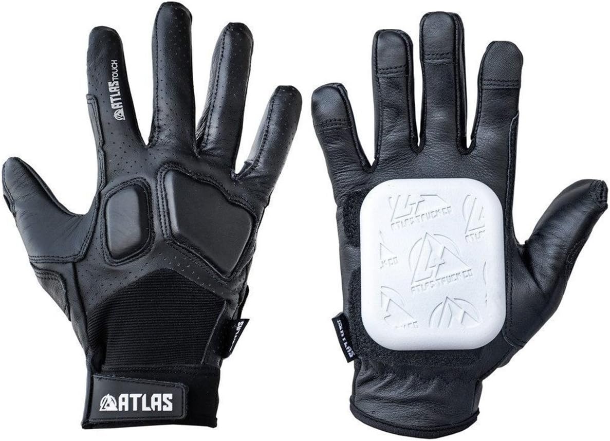 Atlas Truck Touch Longboard Slide Gloves Small/Medium, Black