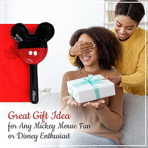 Miniatura 6 de Zrike Disney Mickey Figural - Soporte para utensilios de cerámica funcional con diseño icónico, funciona como decoración en la encimera de la cocina