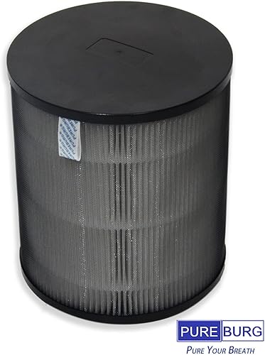 Miniatura 3 de PUREBURG Filtros de repuesto JF100-RF compatibles con purificador de aire Jafända JF100 Jafanda, 2 unidades H13 True HEPA de carbón activado de