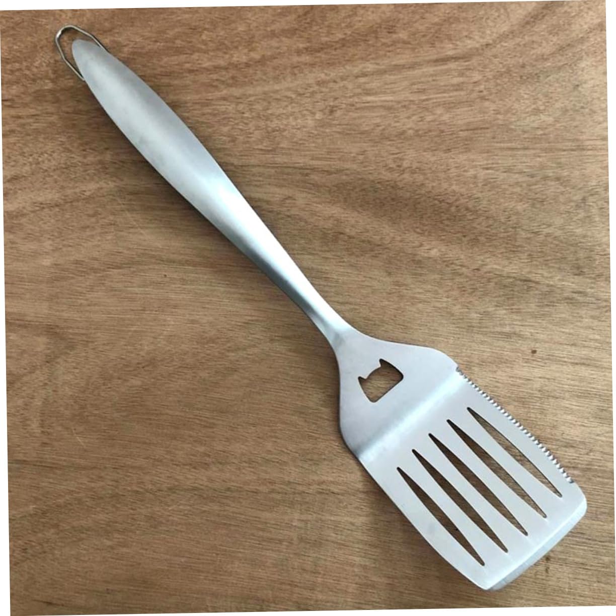 Set Utensili Barbecue in Acciaio Inox Professionale | Argento, Leggero e Riutilizzabile, Pinza Multiuso Forchetta e Spatola per Griglia