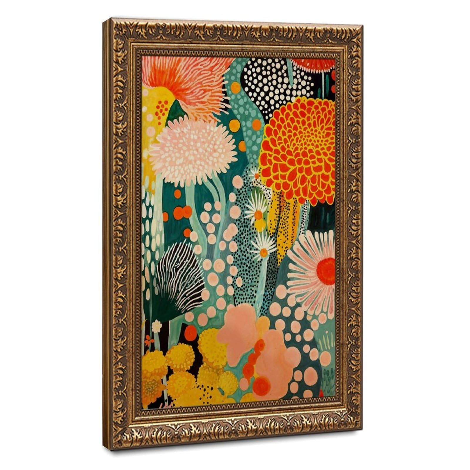 Bareronor Abstract Botanical Poster Canvas Poster Bedroom Decor Landscape Office Room Decor Gift 24" L X 36" W