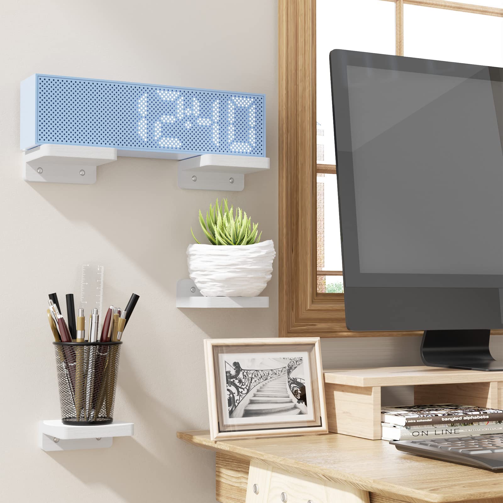 SRIWATANA Small Floating Shelves Wall Mounted, 4 Nigeria | Ubuy