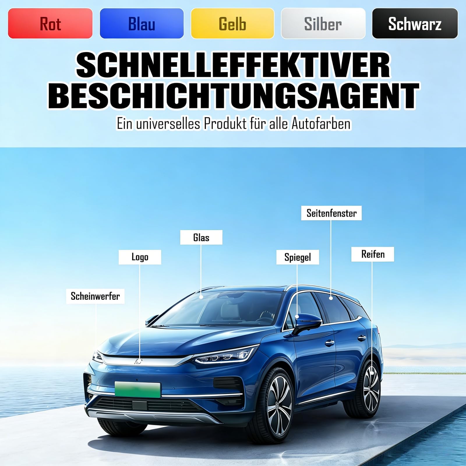 sopami spray auto,sopami quick effect coating agent,3in1 Auto Beschichtungs, Nano Schutz Lack Versiegelung Spray, Schnell Glanz & Kratzer Reparatur für Auto, Motorrad